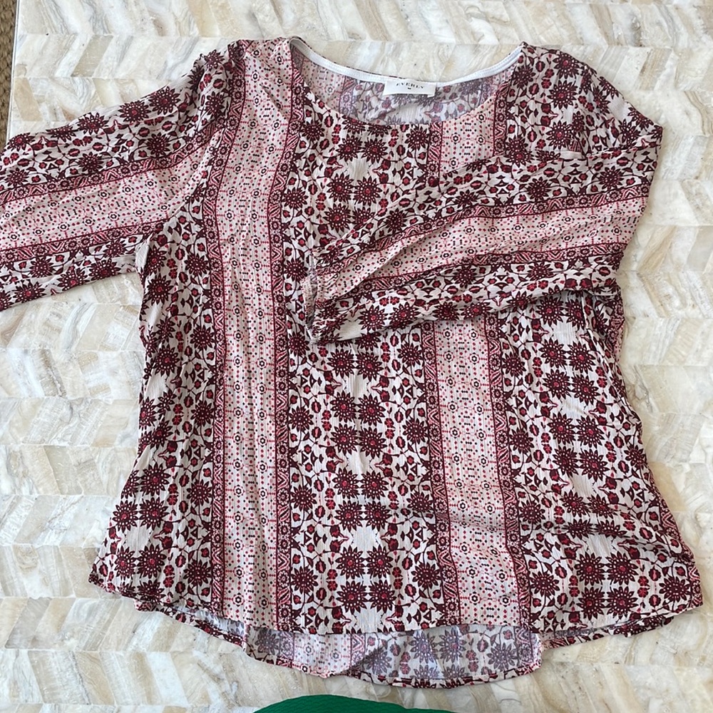 Long sleeve Printed Blouse
